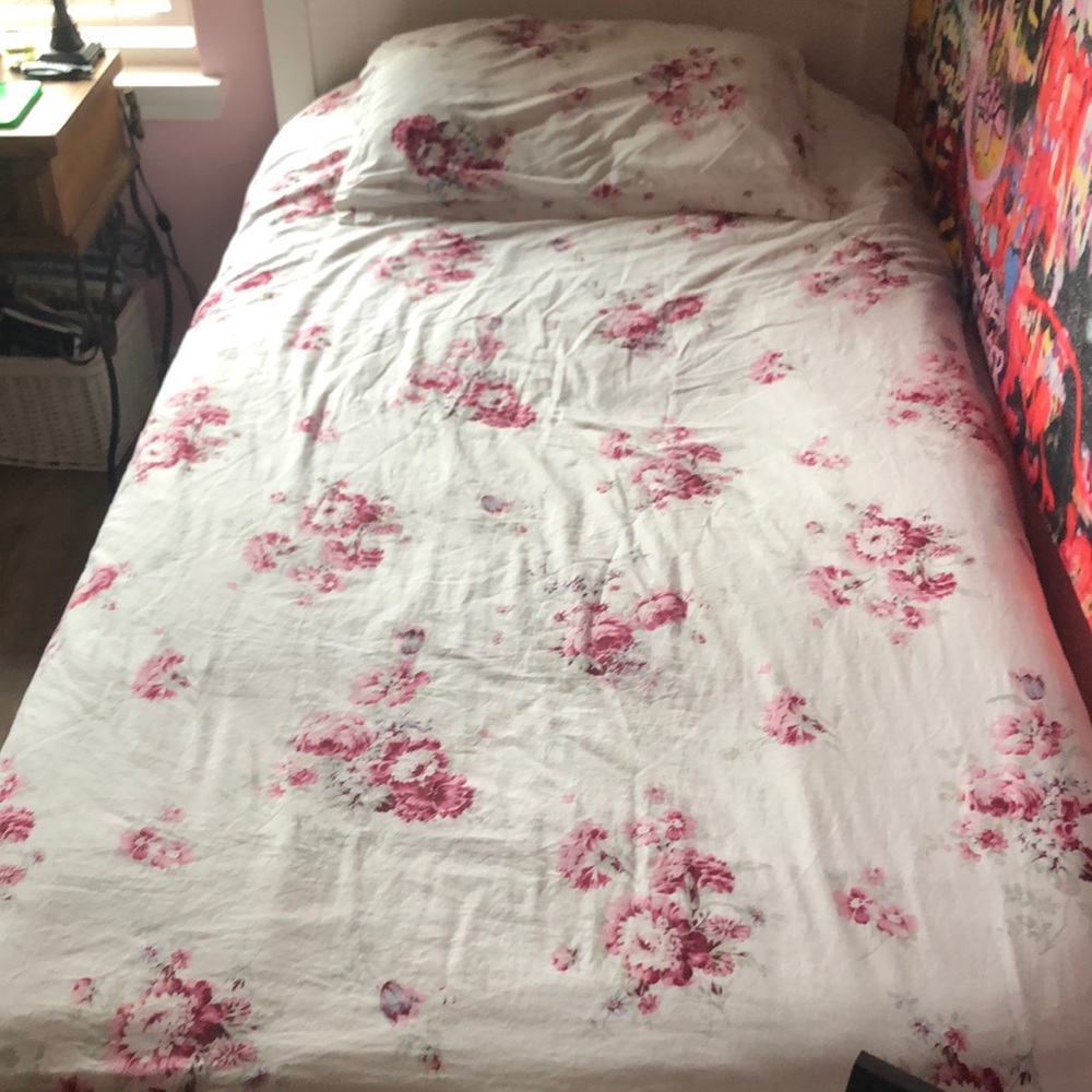 Vintage Twin Size Duvet and Pillow Sham
